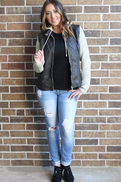Run Away With Me Hooded Jacket-Vest