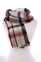 Oversized Burgundy Blend Blanket Scarf